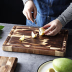 Wood Butcher Block - Professional 3cm Thick Wooden Cutting Board