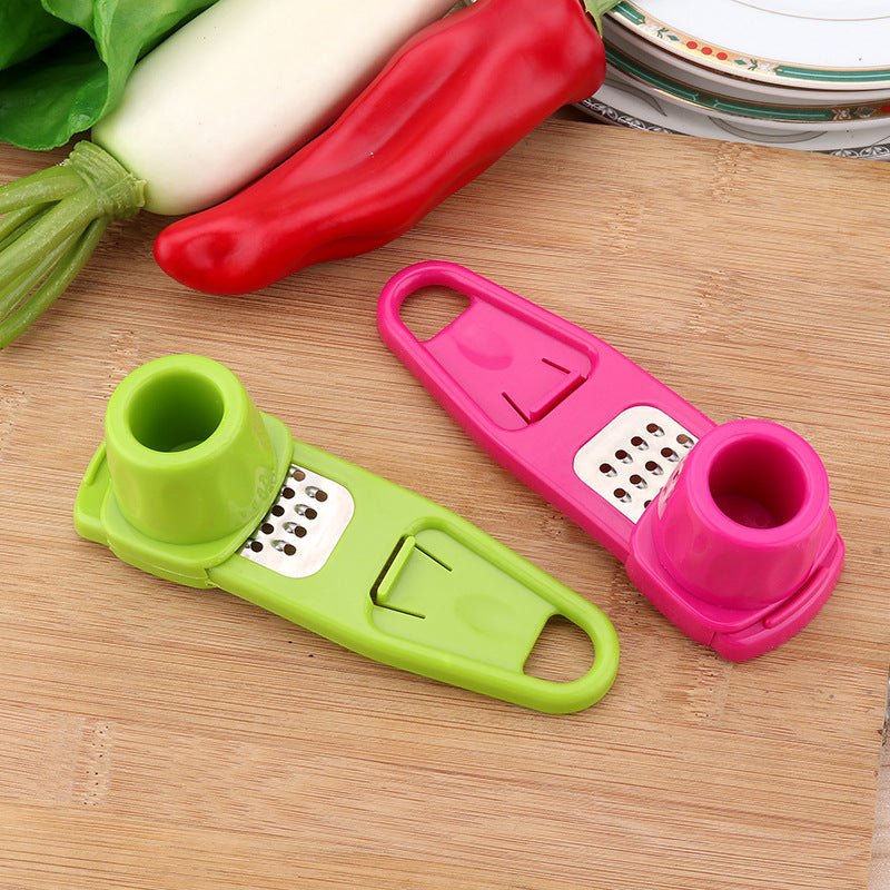 3-in-1 Handheld Garlic Grater & Ginger Masher - Mess-Free Kitchen Seasoning Tool