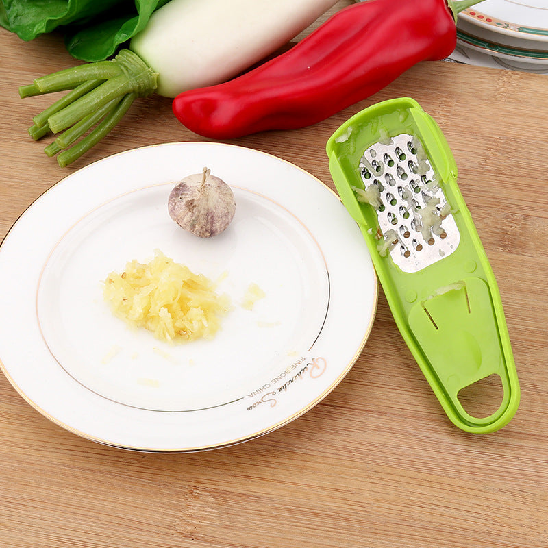 3-in-1 Handheld Garlic Grater & Ginger Masher - Mess-Free Kitchen Seasoning Tool