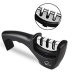 Pro-Grip 3-Stage Diamond Knife Sharpener - Professional Tungsten Steel Sharpening Tool