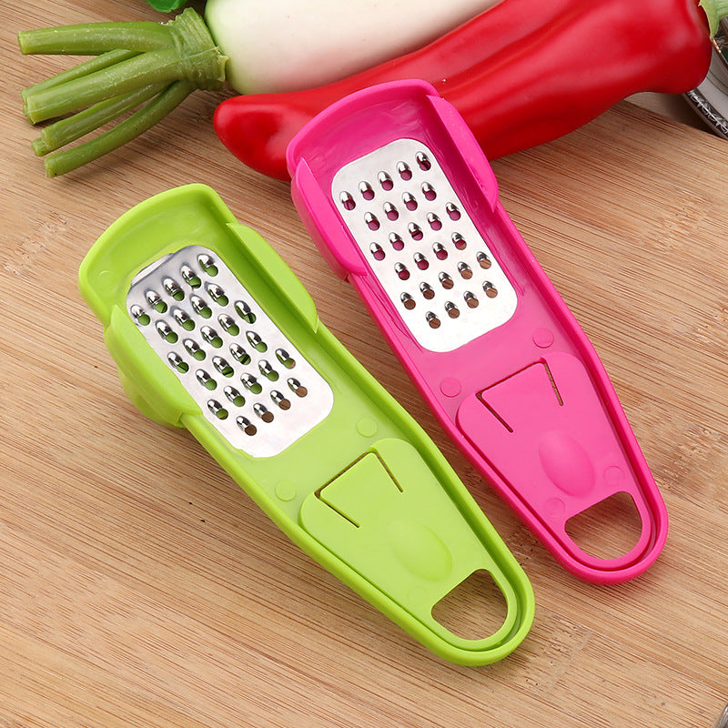 3-in-1 Handheld Garlic Grater & Ginger Masher - Mess-Free Kitchen Seasoning Tool