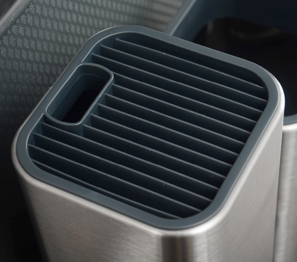 3-in-1  Knife Holder & Drying Rack - Modern Space-Saving Kitchen Storage