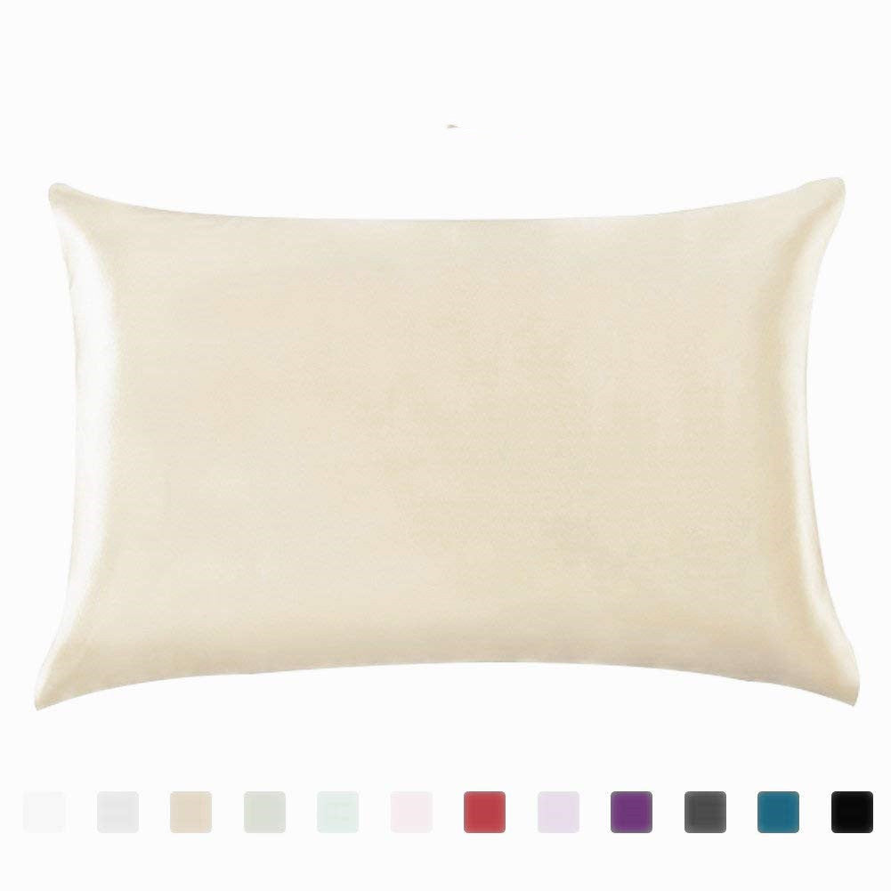 Luxury Satin Silk Pillowcase for Hair & Skin - Anti-Frizz Cooling Ice Silk Sleep Surface