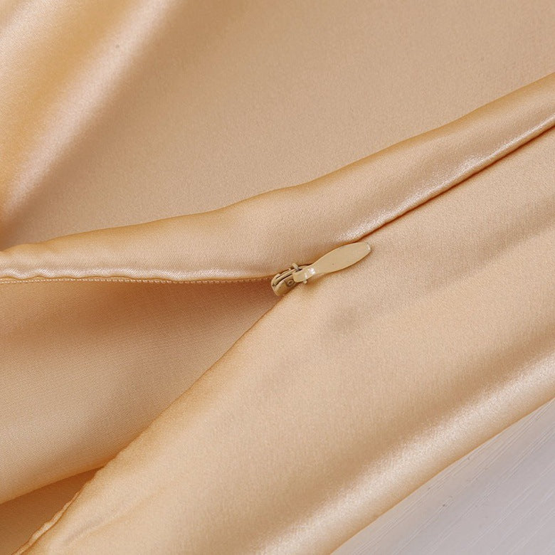 Luxury Satin Silk Pillowcase for Hair & Skin - Anti-Frizz Cooling Ice Silk Sleep Surface