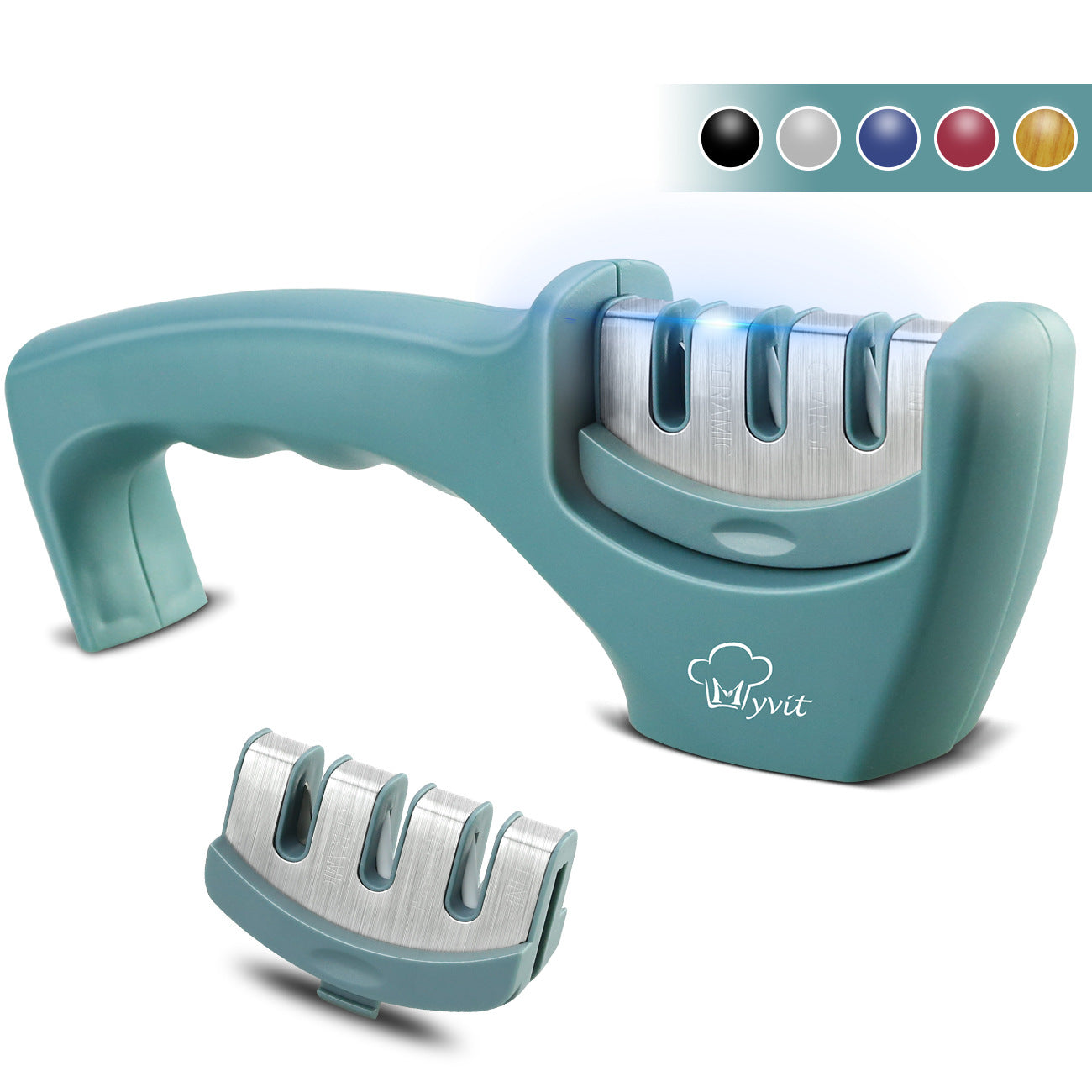 Pro-Grip 3-Stage Diamond Knife Sharpener - Professional Tungsten Steel Sharpening Tool