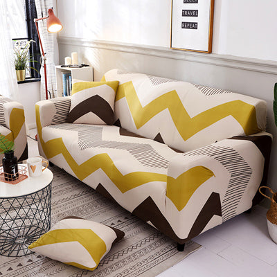 Ultra-Stretch Geometric Sofa Cover - Anti-Slip Universal Furniture Protector & Room Refresh