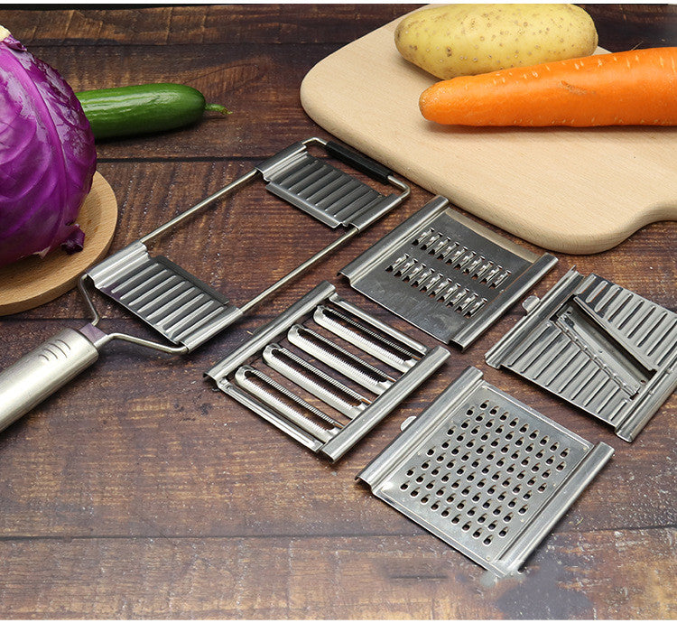 Pro-Series Multi-Blade Mandoline Slicer - Heavy Duty Stainless Steel Vegetable & Fruit Grater