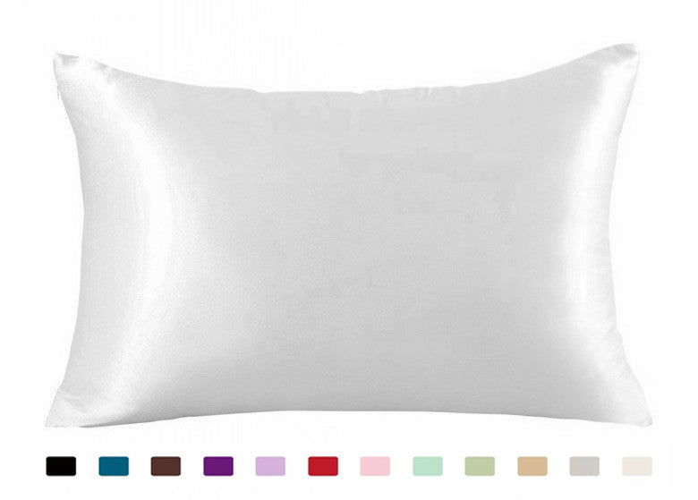 Luxury Satin Silk Pillowcase for Hair & Skin - Anti-Frizz Cooling Ice Silk Sleep Surface