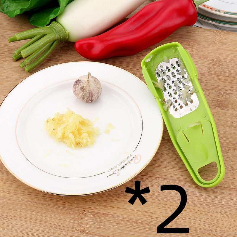 3-in-1 Handheld Garlic Grater & Ginger Masher - Mess-Free Kitchen Seasoning Tool