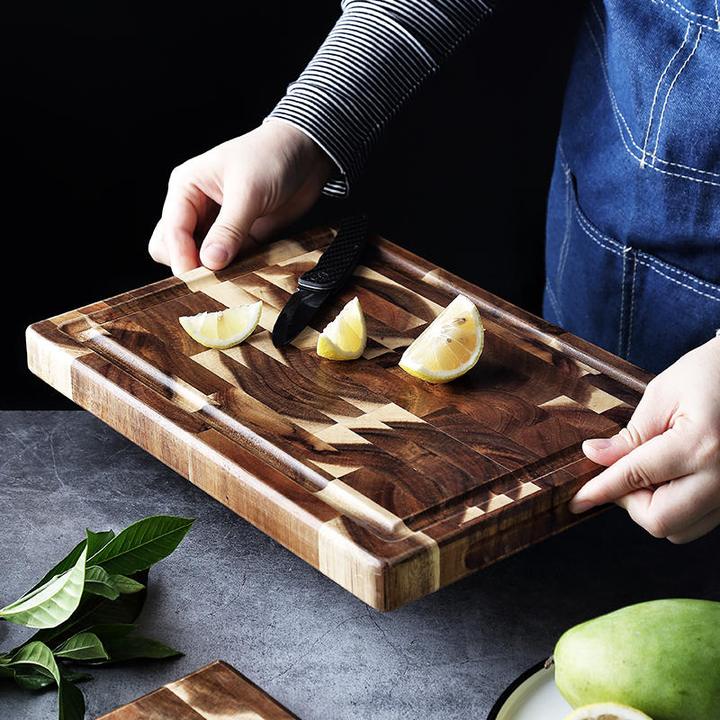 Wood Butcher Block - Professional 3cm Thick Wooden Cutting Board