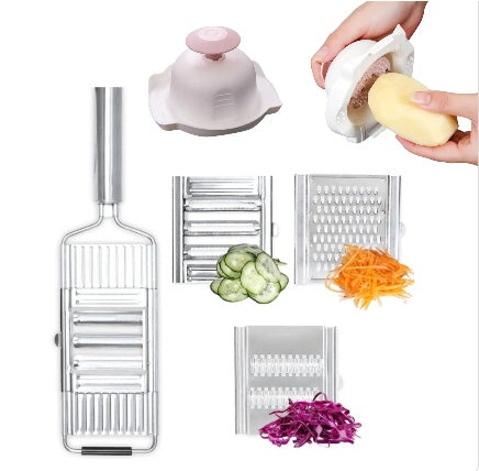 Pro-Series Multi-Blade Mandoline Slicer - Heavy Duty Stainless Steel Vegetable & Fruit Grater