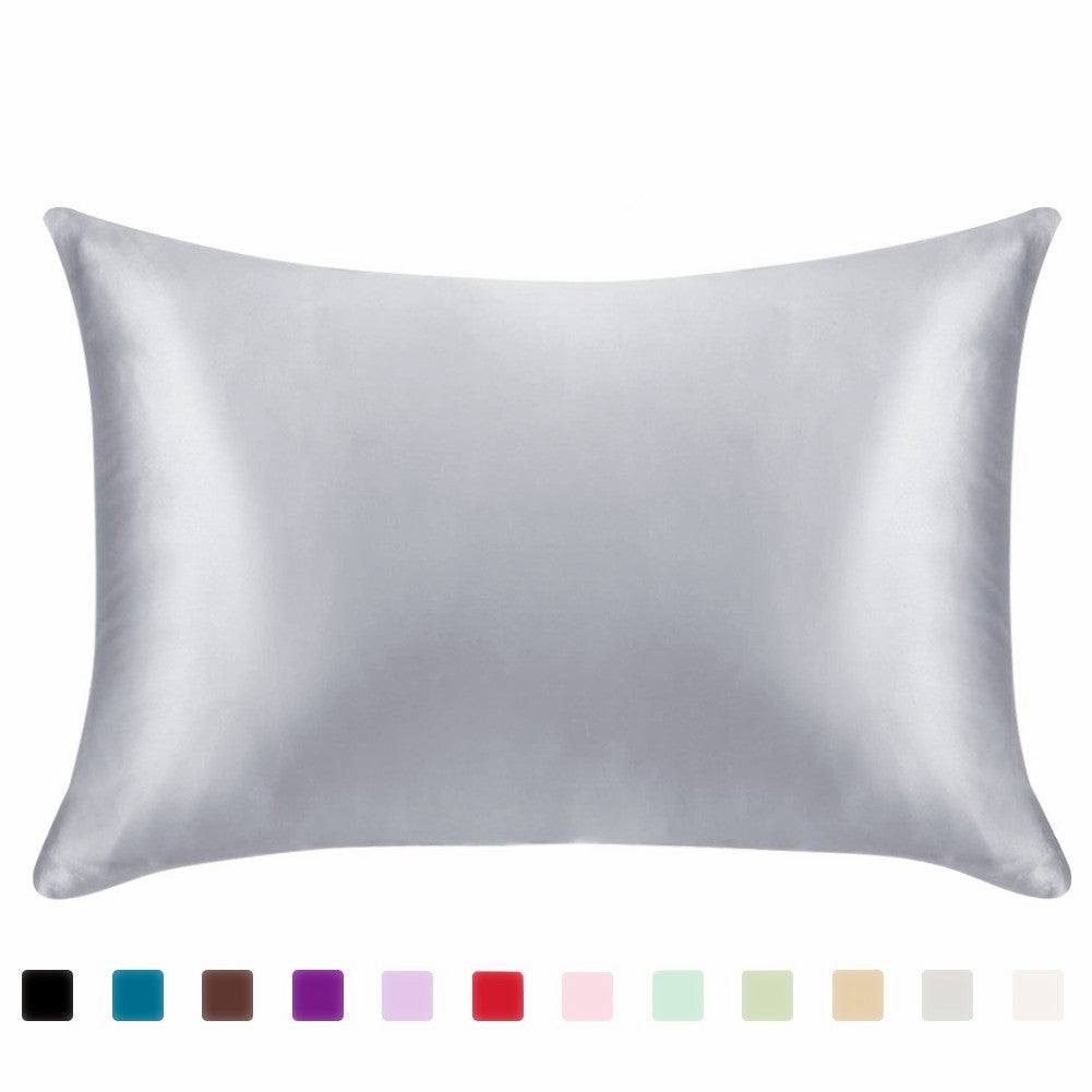 Luxury Satin Silk Pillowcase for Hair & Skin - Anti-Frizz Cooling Ice Silk Sleep Surface