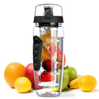 32oz Detox Fruit Infuser Water Bottle - Leakproof Tritan Sport Bottle for Gym & Travel